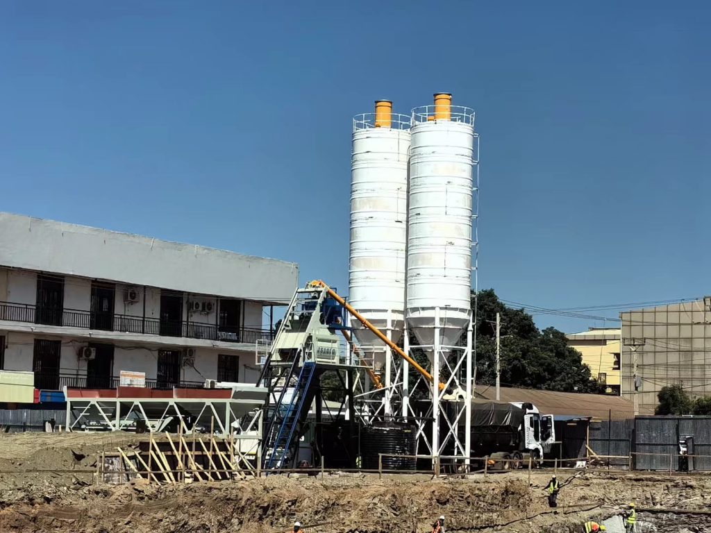 JS1000 in Stationary Concrete Batching Plant