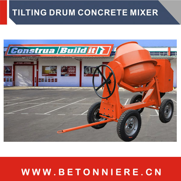 CAST IRON DRUM CONCRETE MIXER T400