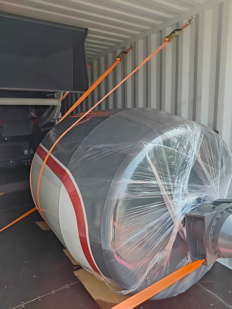 self loader mobile mixer truck dismantled condition in container loading self loader mobile mixer truck dismantled condition in container loading